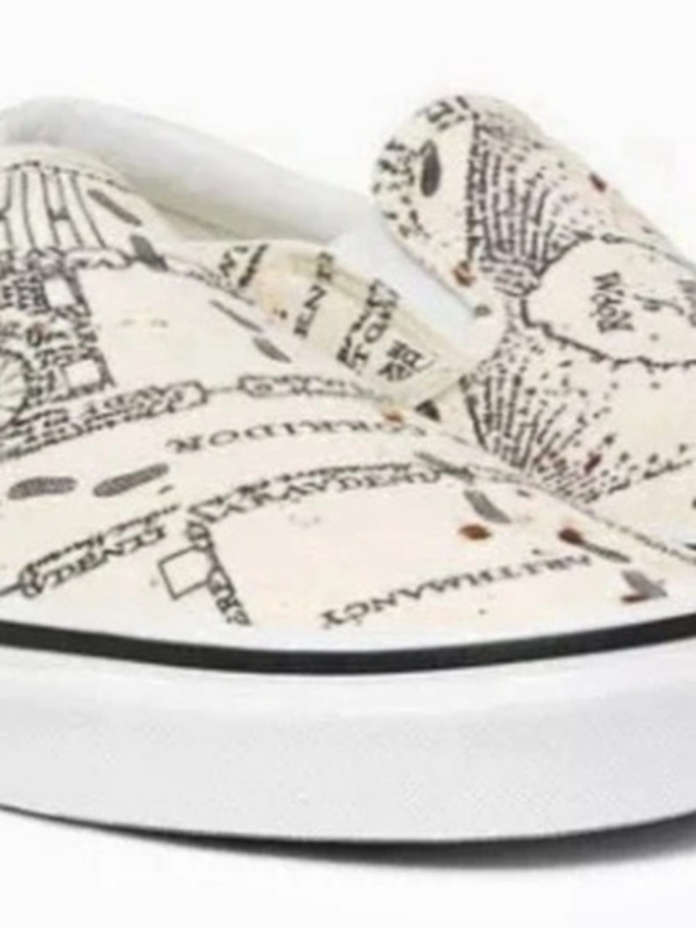 Vans Harry Potter Classic Slip-On Sneakers Cream US 8.5